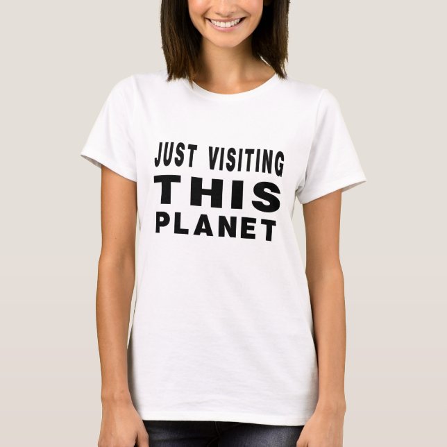Juste Visiter Cette T-Shirt Planète (Devant)