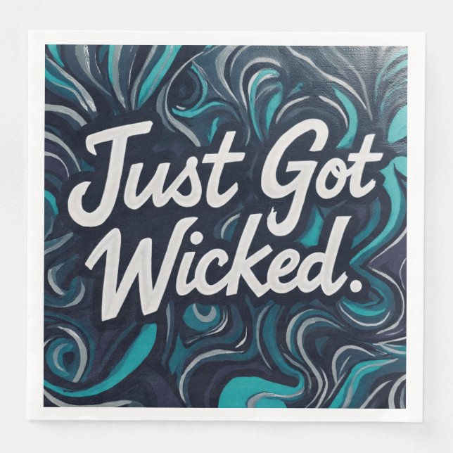 JustGotWicked Napkin (Front)