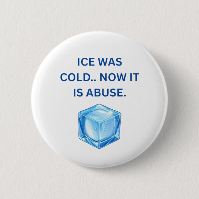 Justice & Accountability Button — ICE Human Rights (Front)