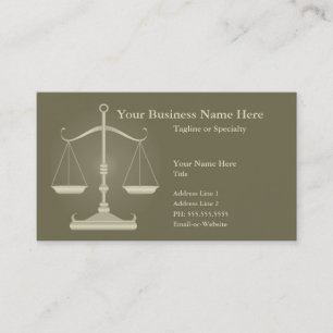 justice business card