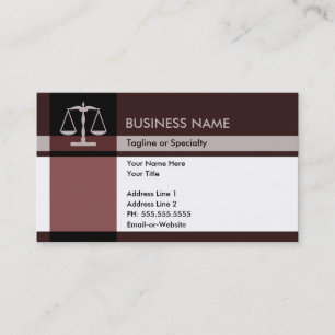 justice elegance business card