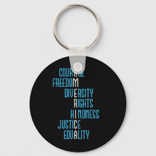 Justice Equality America Anti-trump Resist Politic Keychain
