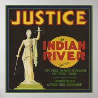 Justice Florida Crate Label