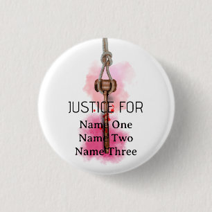 Justice for everyone 1 inch round button
