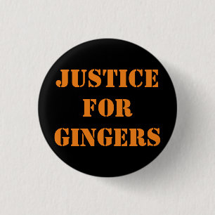 Justice for Gingers 3 Cm Round Badge 1 Inch Round Button