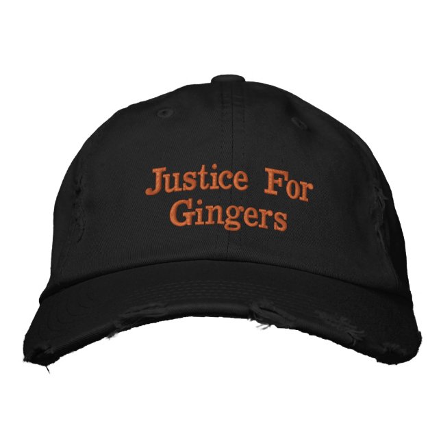 Justice For Gingers Embroidered Hat (Front)