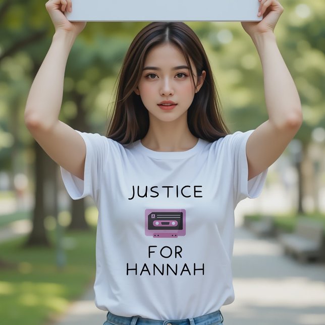 Justice for Hannah - 13 Reasons Why - Activist T-Shirt (Creator Uploaded)
