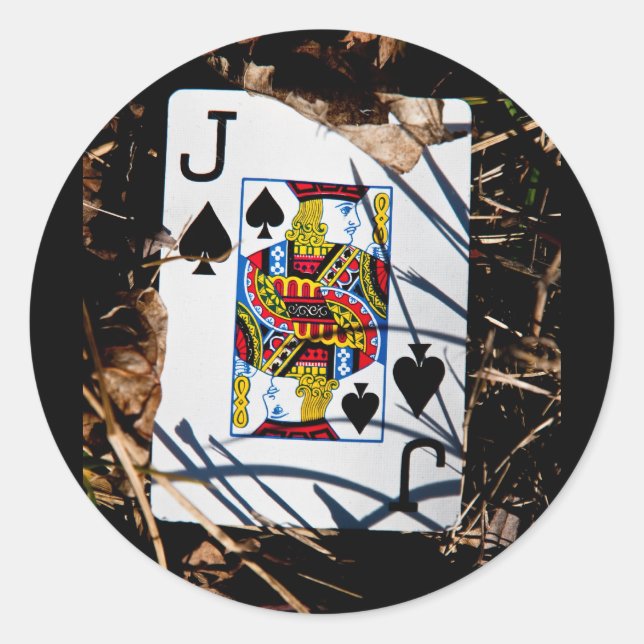 justice for jack of spades classic round sticker (Front)