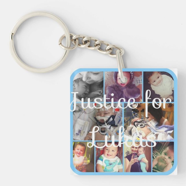 Justice for Lukas Keychain (Front)