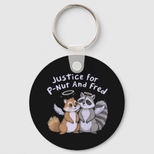  Justice for P-Nut and Fred A Humourous Stand Keychain