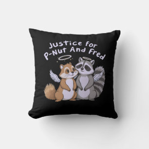  Justice for P-Nut and Fred A Humourous Stand Throw Pillow