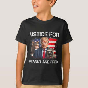 Justice For Peanut Squirrel Fred Raccoon Vote Trum T-Shirt