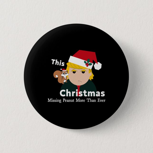 Justice For Peanut The Squirrel – Christmas Xmas S 2 Inch Round Button (Front)