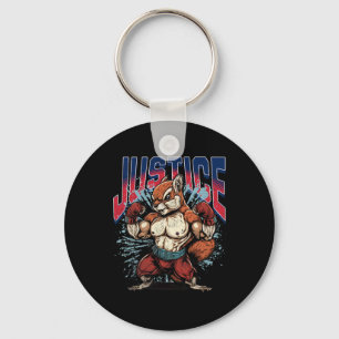 Justice For Peanut The Squirrel Keychain