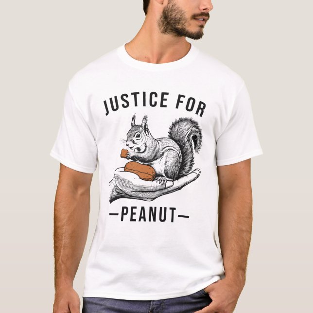Justice For Peanut The Squirrel - Peanut Squirrel T-Shirt (Front)