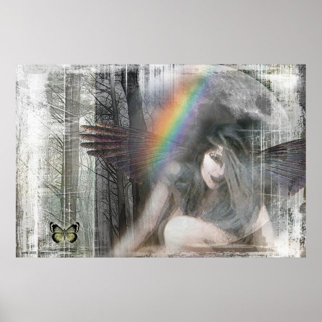 Justice Howling at the Moon by Gregory Gallo Poster (Front)