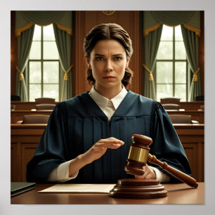 Justice in the Courtroom – Drama Poster Design