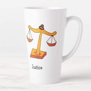 justice latte mug