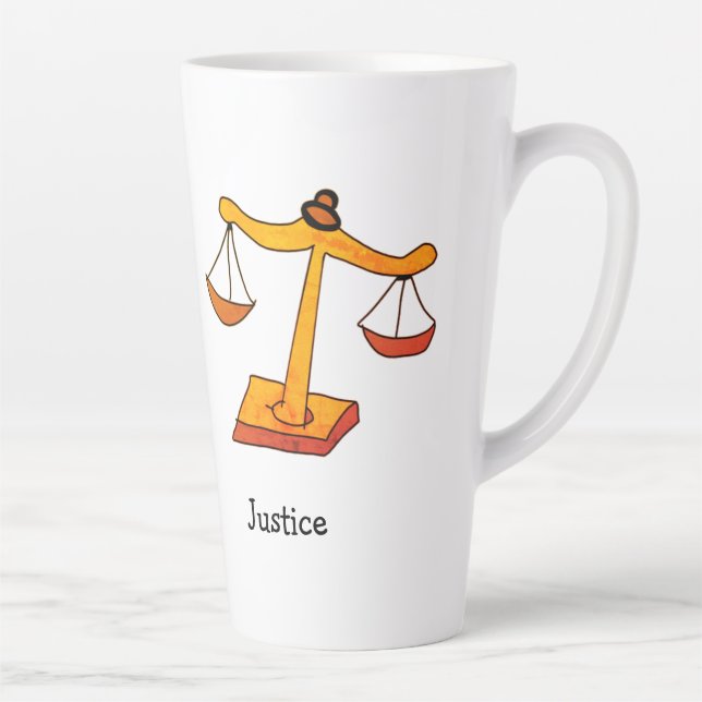 justice latte mug (Right)