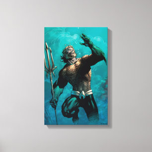 Justice League #10 Aquaman Drowned Earth Variant Canvas Print