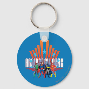 Justice League "Against All Odds" Keychain
