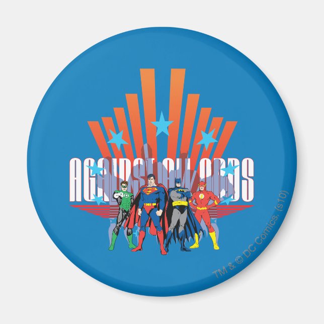 Justice League "Against All Odds" Magnet (Front)