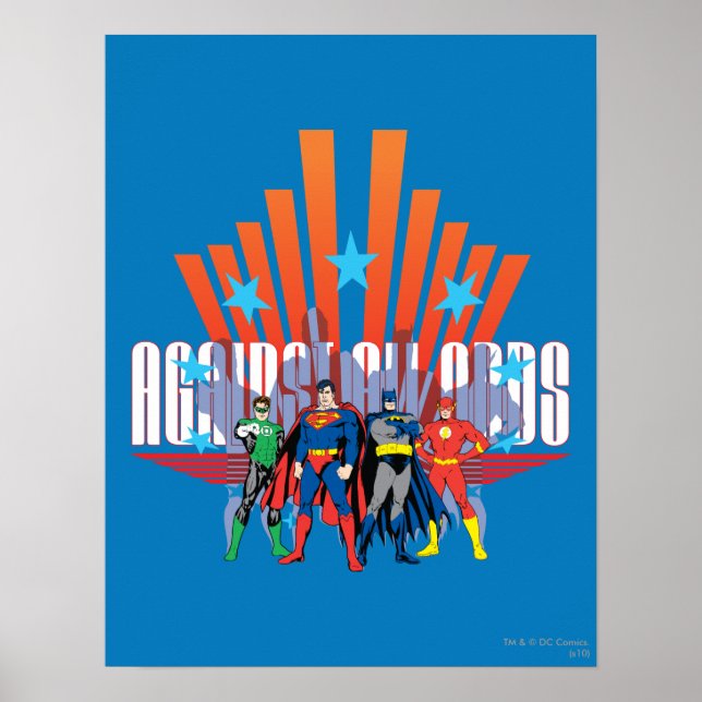 Justice League "Against All Odds" Poster (Front)