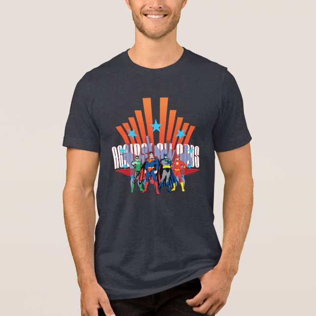 Justice League "Against All Odds" Tri-Blend Shirt (Front)