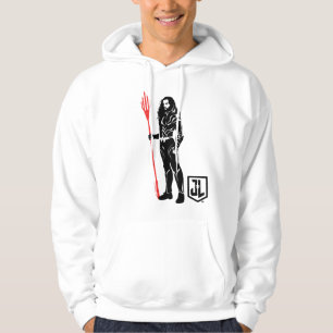 Justice League   Aquaman Pose Noir Pop Art Hoodie