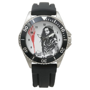 Justice League   Aquaman Pose Noir Pop Art Watch