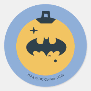 Justice League Batman Holiday Bauble Classic Round Sticker