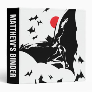 Justice League   Batman in Cloud of Bats Pop Art Binder