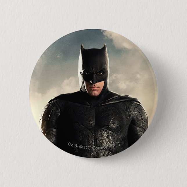 Justice League | Batman On Battlefield 2 Inch Round Button (Front)
