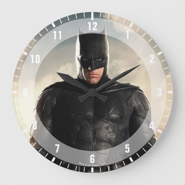 Justice League | Batman On Battlefield Large Clock (Front)