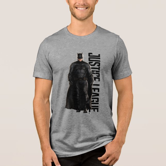 Justice League | Batman On Battlefield Tri-Blend Shirt (Front)