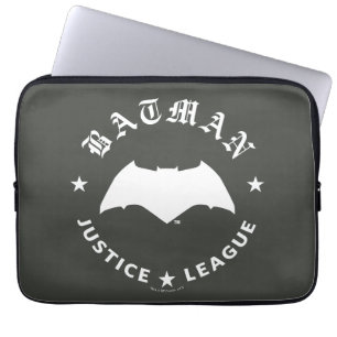 Justice League   Batman Retro Bat Emblem Laptop Sleeve