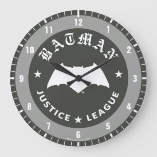 Justice League   Batman Retro Bat Emblem Large Clock