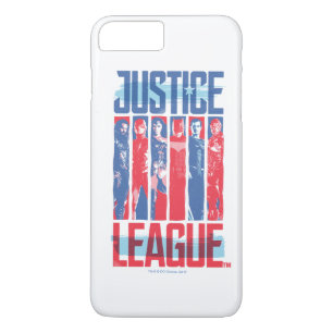 Justice League   Blue & Red Group Pop Art iPhone 8 Plus/7 Plus Case