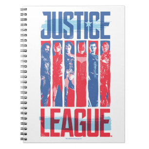 Justice League   Blue & Red Group Pop Art Notebook