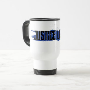 Justice League   Blue Stroke Justice League Logo Travel Mug