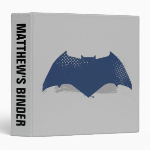 Justice League   Brush & Halftone Batman Symbol Binder