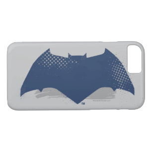 Justice League   Brush & Halftone Batman Symbol iPhone 8/7 Case