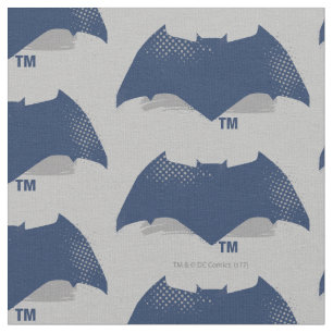 Justice League   Brush & Halftone Batman Symbol Fabric