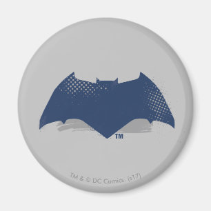 Justice League   Brush & Halftone Batman Symbol Magnet