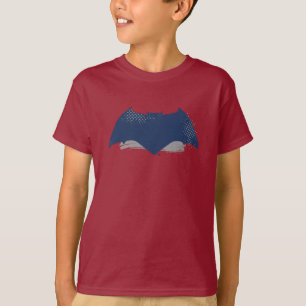Justice League Brush & Halftone Batman Symbol T-Shirt