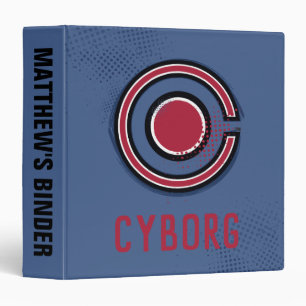 Justice League   Brush & Halftone Cyborg Symbol Binder