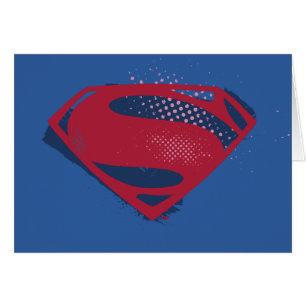 Justice League Brush & Halftone Superman Symbol