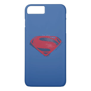 Justice League Brush & Halftone Superman Symbol Case-Mate iPhone Case