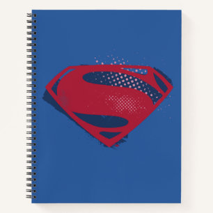 Justice League Brush & Halftone Superman Symbol Notebook