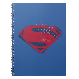 Justice League   Brush & Halftone Superman Symbol Notebook